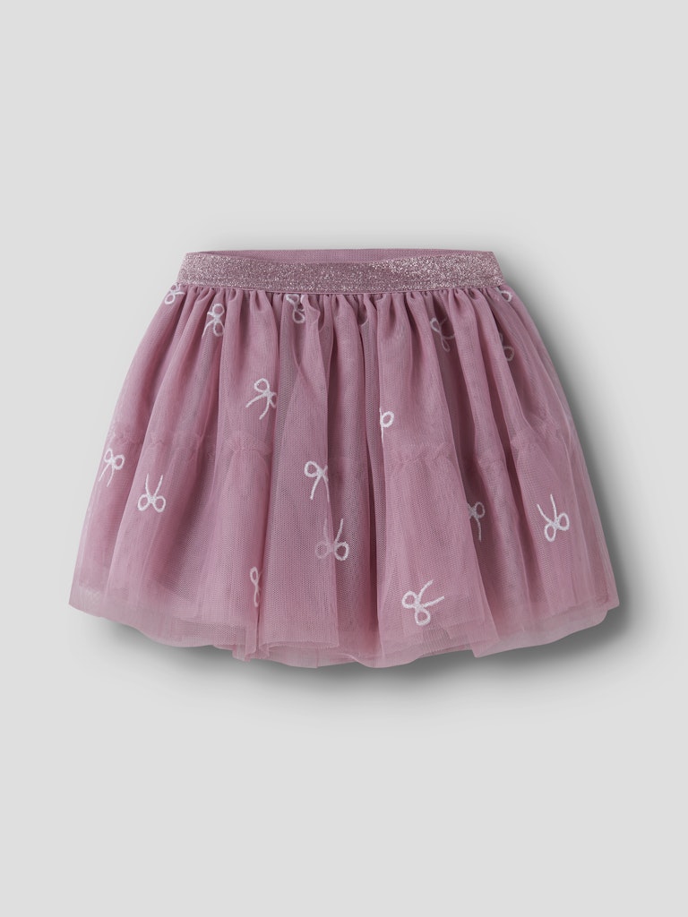 NAME IT Kira Tulle Skirt in lilas angled view