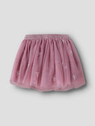 NAME IT Kira Tulle Skirt in lilas back view