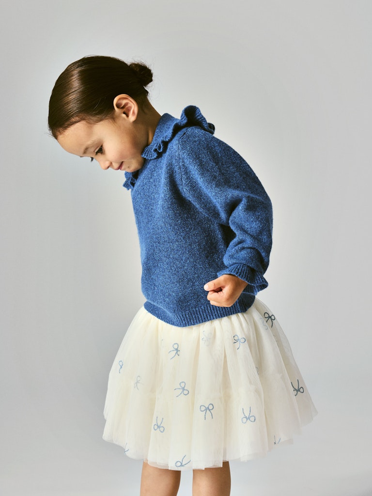 NAME IT Kira Tulle Skirt in Antique White tulle skirt