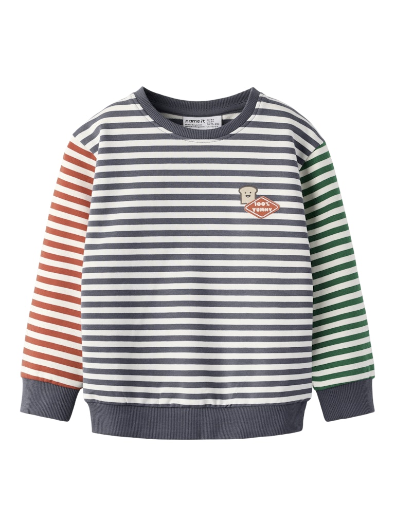NAME IT Kaster Sweatshirt in Vintage Indigo front view