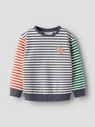 NAME IT Kaster Sweatshirt in Vintage Indigo angled view