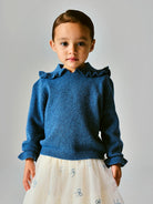 NAME IT Kirstena Knit Vintage Indigo front view