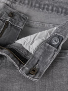 NAME IT Rose Wide Jeans Tb in Medium Grey Denim zip and button detail