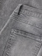 NAME IT Rose Wide Jeans Tb in Medium Grey Denim back pocket detail