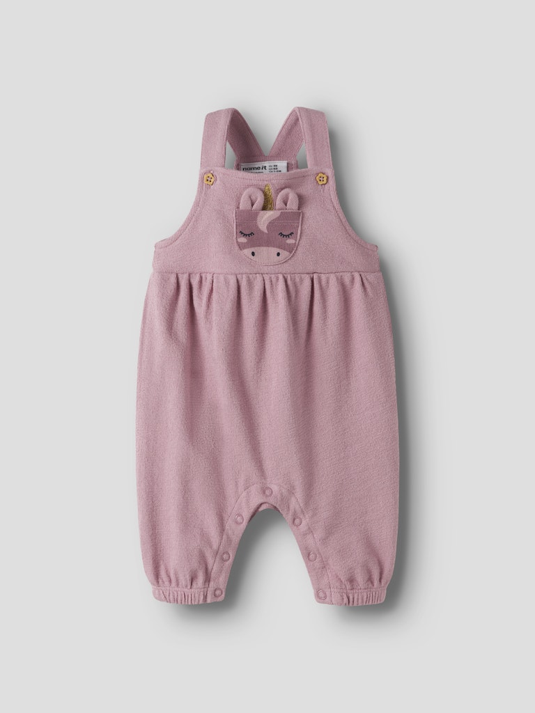NAME IT Leah Sweatshirt Overall in lilas angled view