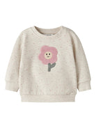 NAME IT Luelle Long Sleeve Sweatshirt in peyote melange front view