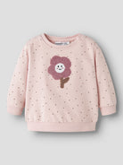 NAME IT Luelle Long Sleeve Sweatshirt in Lotus angled view