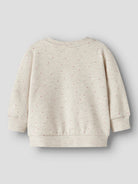 NAME IT Luelle Long Sleeve Sweatshirt in peyote melange back view