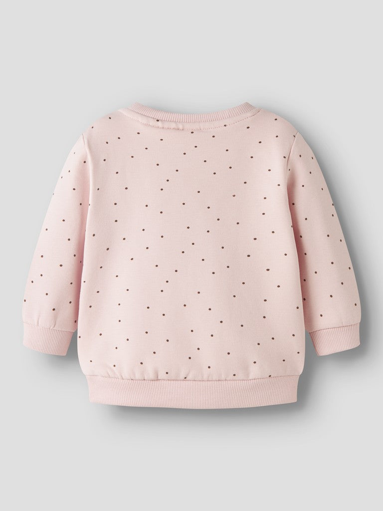 NAME IT Luelle Long Sleeve Sweatshirt in Lotus back view