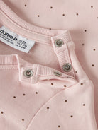 NAME IT Luelle Long Sleeve Sweatshirt in Lotus snap button collar detail