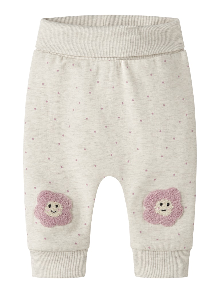 NAME IT Luelle Sweat Pants in peyote melange front view