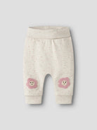 NAME IT Luelle Sweat Pants in peyote melange angled view