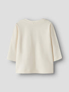 NAME IT Laurids Long Sleeve Top in Antique White back view