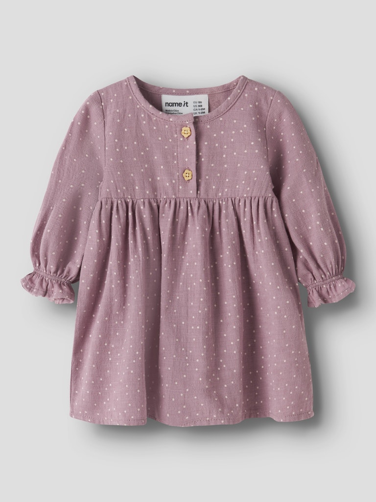 NAME IT Lalou Dress in lilas angled view