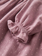 NAME IT Lalou Dress in lilas ruffled cuff detail