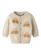 NAME IT London Long Sleeve Knit Card in peyote melange front view
