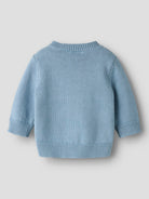 NAME IT London Long Sleeve Knit Card in Ashley Blue back view