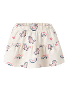 NAME IT Lilith Sweat Skirt in Antique White front view
