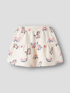 NAME IT Lilith Sweat Skirt in Antique White back view