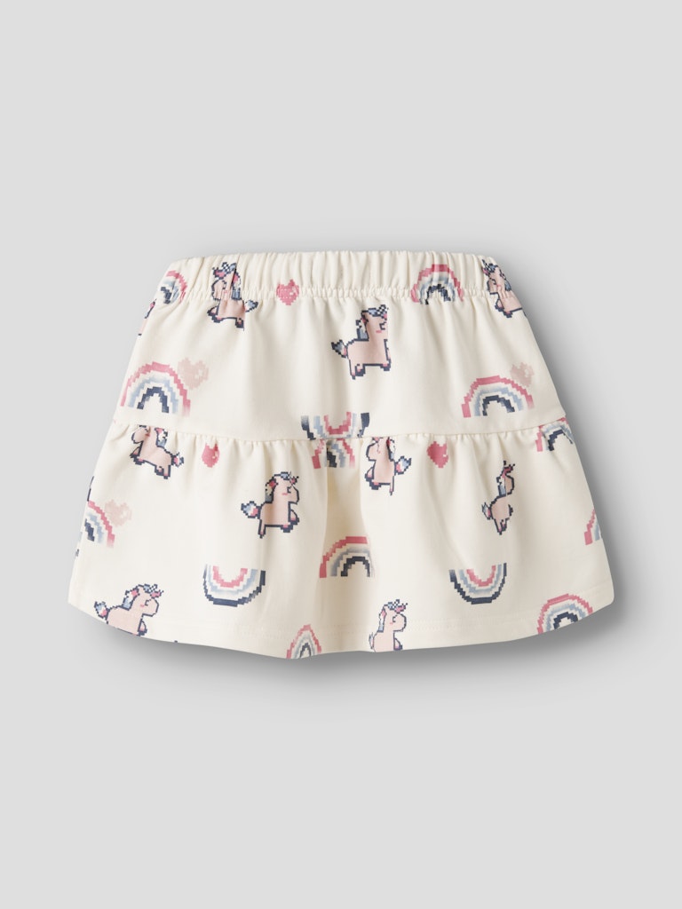 NAME IT Lilith Sweat Skirt in Antique White back view