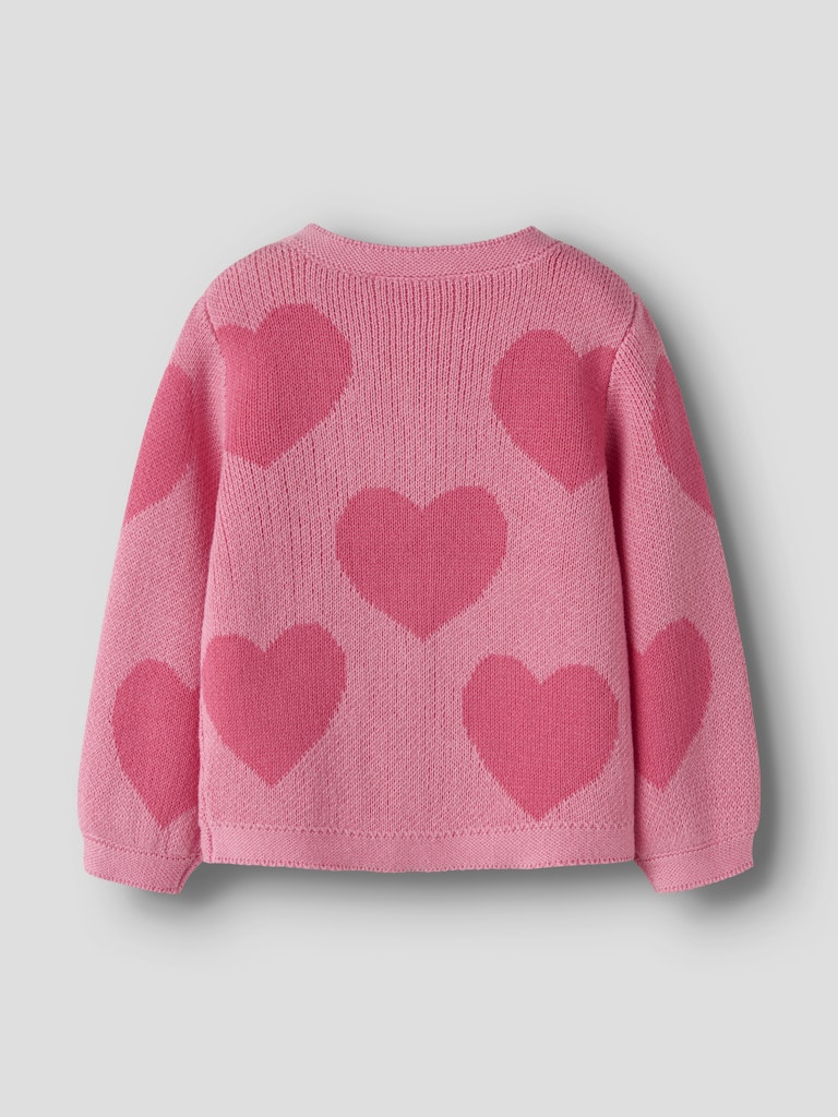 NAME IT Lianax Long Sleeve Knit Card in Flowering Ginger back view