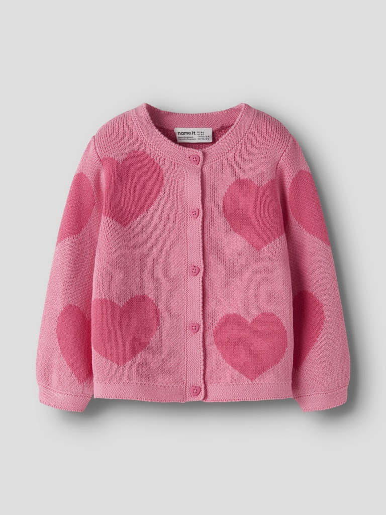 NAME IT Lianax Long Sleeve Knit Card in Flowering Ginger angled view