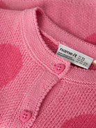 NAME IT Lianax Long Sleeve Knit Card in Flowering Ginger button placket detail