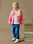 NAME IT Lianax Long Sleeve Knit Card in Flowering Ginger knit texture detail