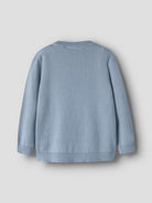 NAME IT Levon Long Sleeve Knit in Ashley Blue back view