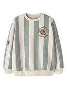NAME IT Lane Long Sleeve Sweatshirt in Antique White front view