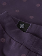 NAME IT Ovidia Trousers Sweatshirt BF in Navy Cosmos fabric and label detail
