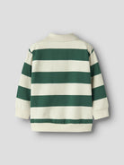 NAME IT Lev Long Sleeve Sweatshirt in Evergreen back view