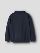 NAME IT Lev Long Sleeve Sweatshirt in Navy Blazer back view