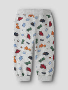 NAME IT Leon Sweat Pants in Light Grey Melange back view