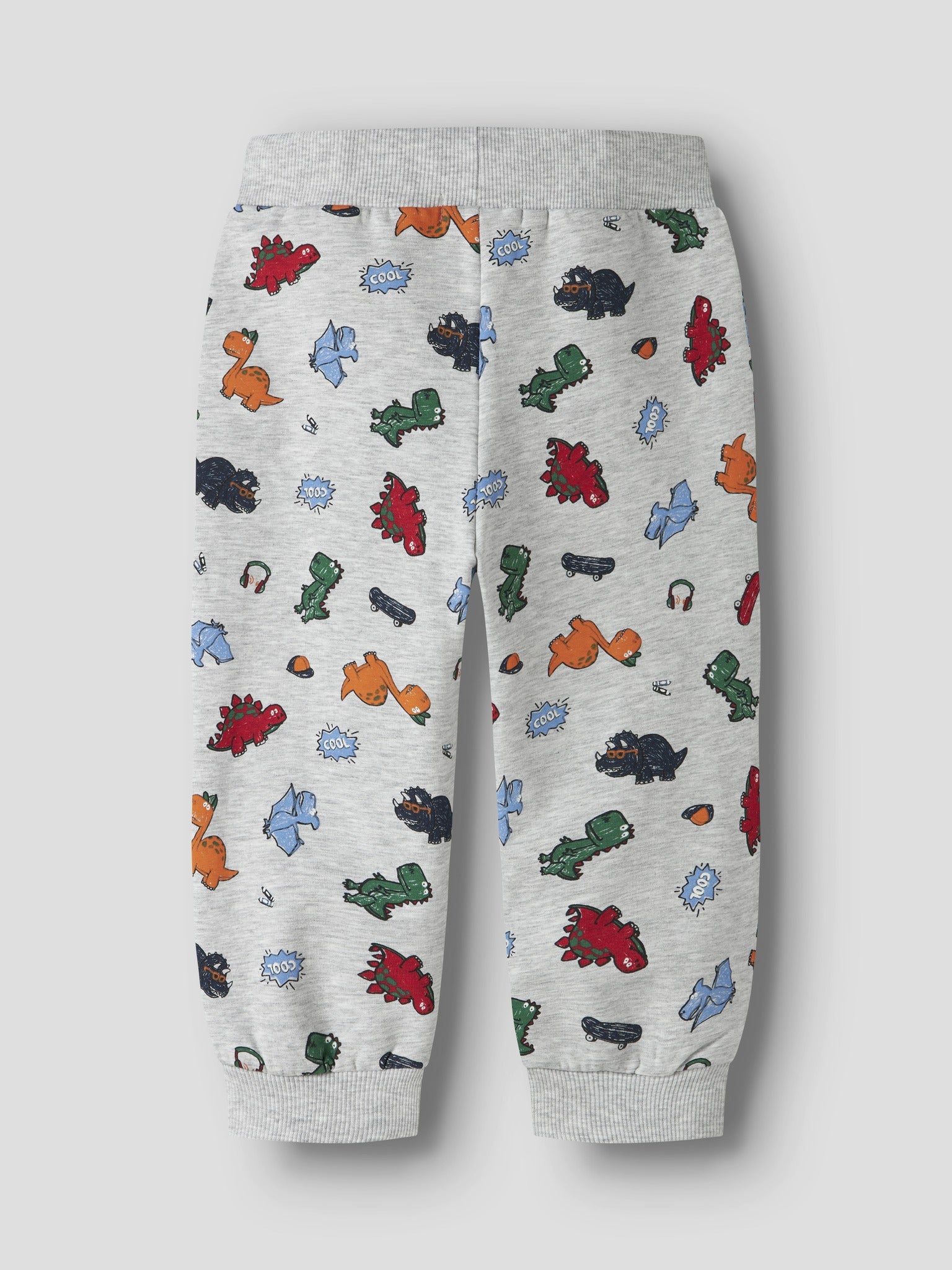 NAME IT Leon Sweat Pants in Light Grey Melange back view