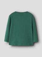 NAME IT Lucius Long Sleeve Top in Evergreen back view