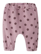 NAME IT Noras Pants in Lilas DOT front view