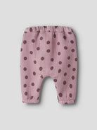 NAME IT Noras Pants in Lilas DOT back view
