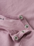 NAME IT Nivas Long Sleeve Top in lilas snap button detail