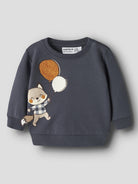 NAME IT Neil Long Sleeve Sweatshirt in Ombre Blue angled view