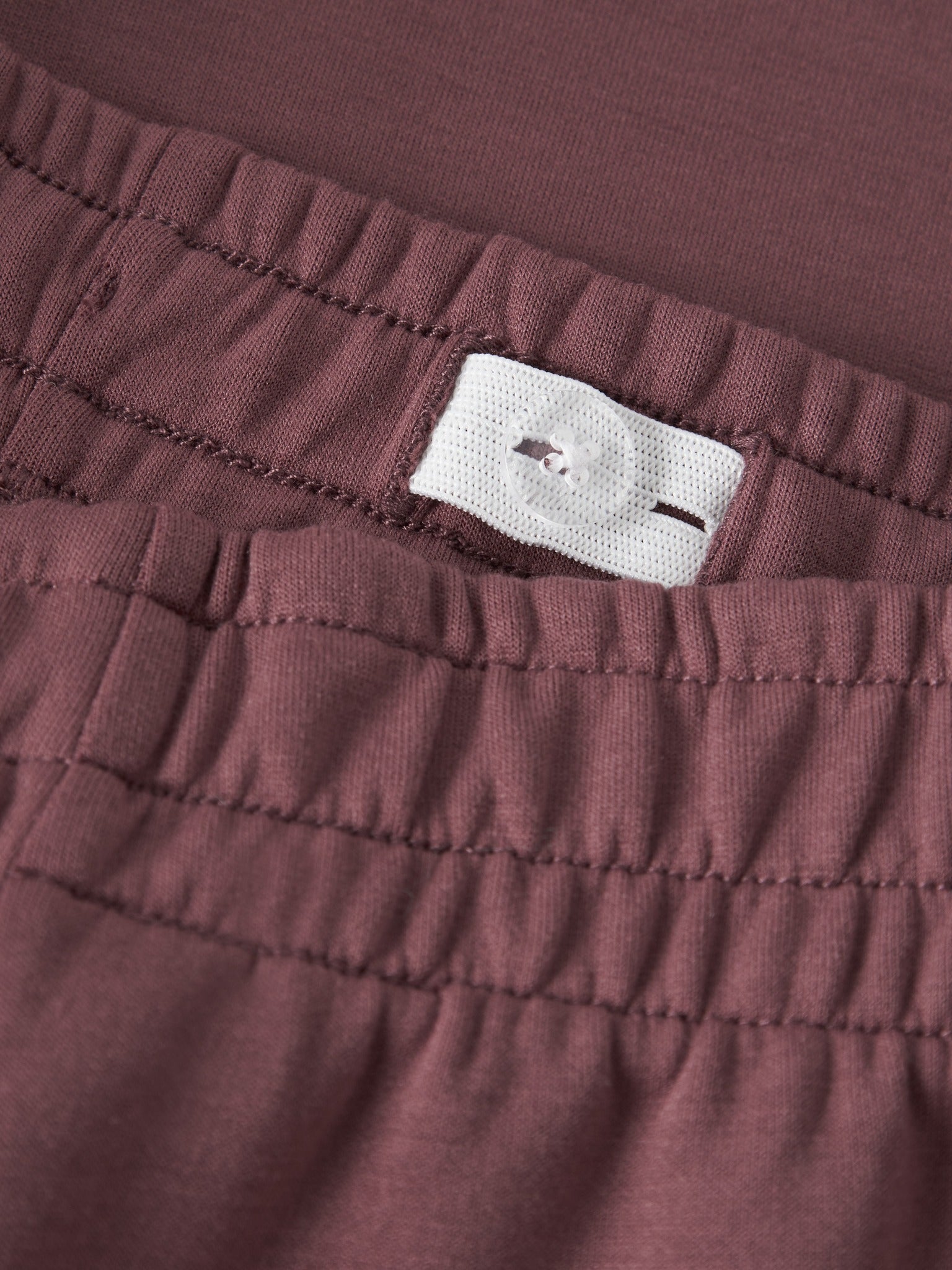 NAME IT Nakuk WIDE Sweat Pants in Wild Ginger waistband detail