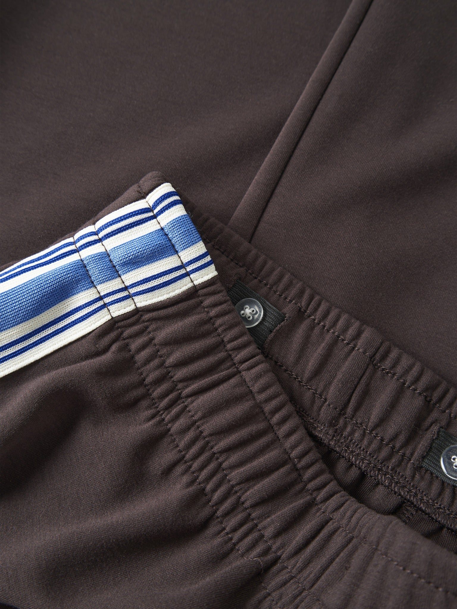 NAME IT Nakuk WIDE Sweat Pants in Chocolate Plum waistband detail