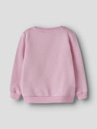 NAME IT Neome Long Sleeve Sweatshirt in Begonia Pink back view