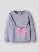 NAME IT Neome Long Sleeve Sweatshirt in Heirloom Lilac front view