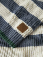 NAME IT Nereus Long Sleeve Knit in Blue Mirage textured knit detail