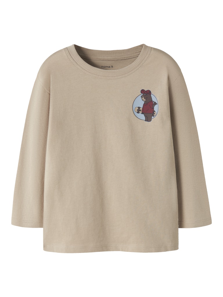 NAME IT Velix Top in Sesame front view