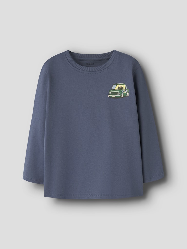 NAME IT Velix Top in Vintage Indigo angled view