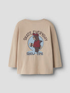 NAME IT Velix Top Sesame flat front view