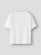 NAME IT Adula Rollings Short Sleeve Top Unv in Bright White back view