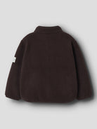 NAME IT Owe Long Sleeve Teddy Card in Chocolate Plum back view